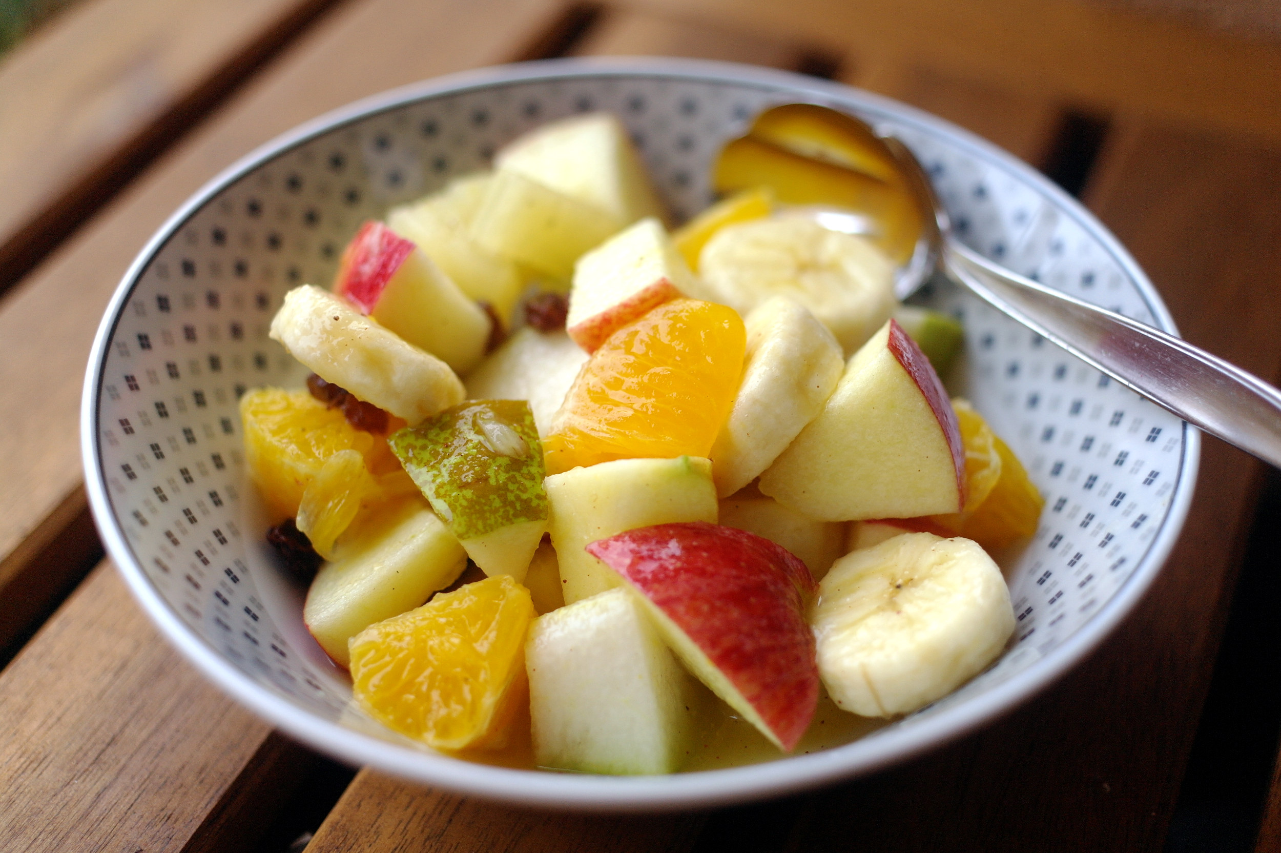 Macedonia di frutta.