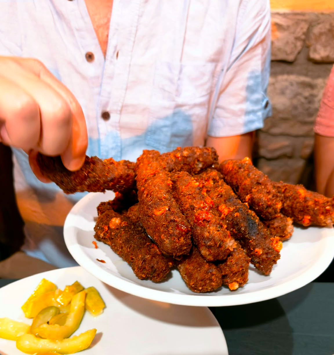 Polpette fritte calabresi.